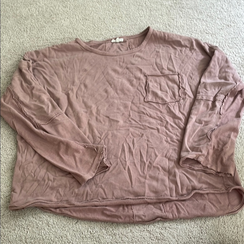 Easel Mauve Long Sleeve Tee